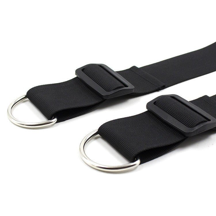Black nylon door swing bondage restraint set with handcuffs, photo 7
