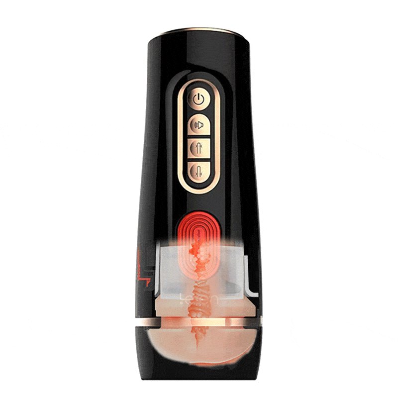 Black double airbag suction masturbator, photo 1