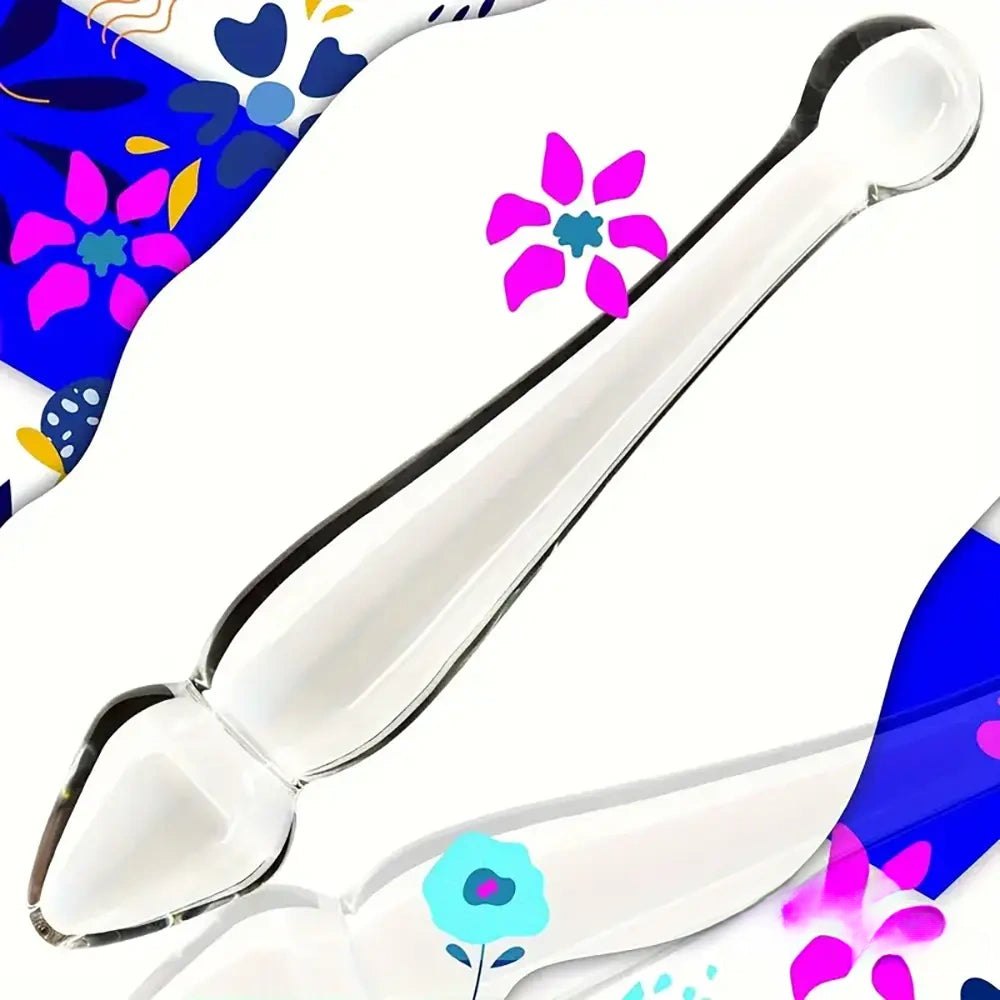 Clear glass double ended dildo, photo 3