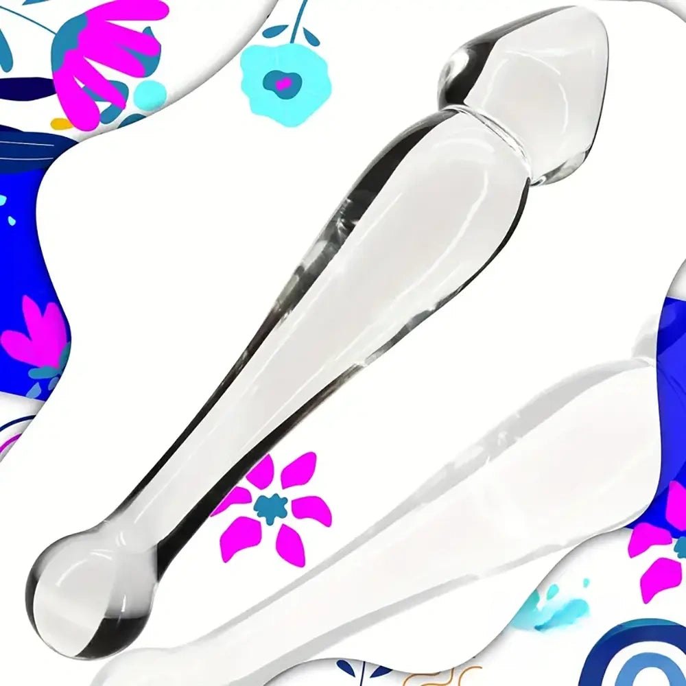 Clear glass double ended dildo, photo 4