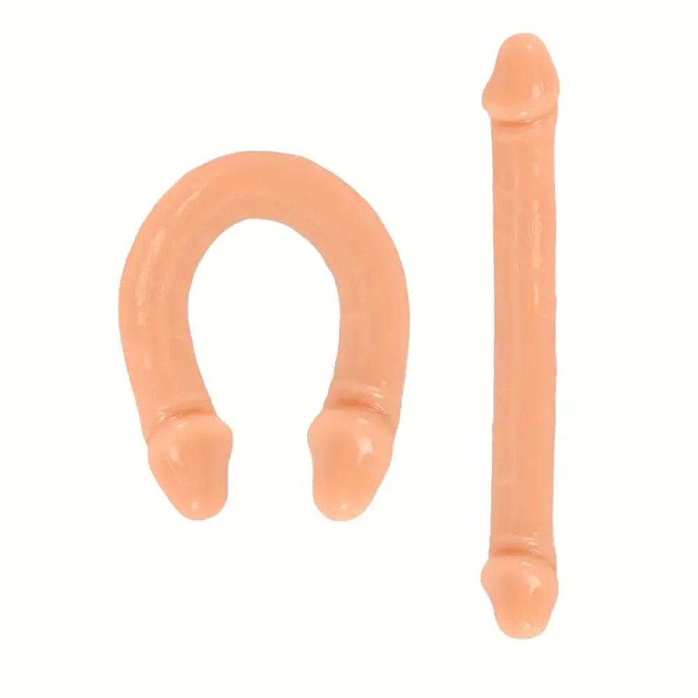 Flesh tone double-ended dildo, photo 1
