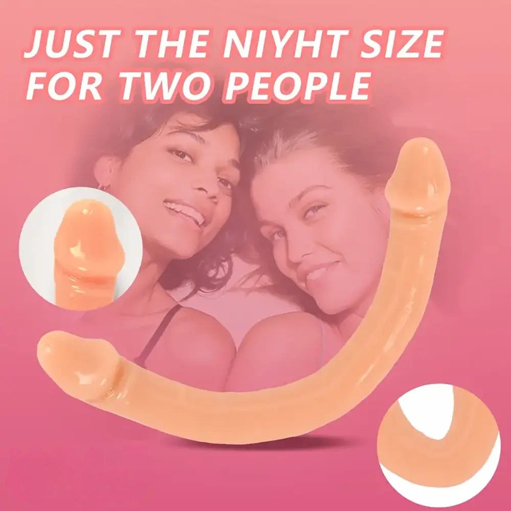 Flesh tone double-ended dildo, photo 4
