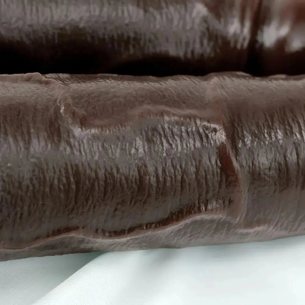 Coffee brown double-ended silicone dildo, photo 3