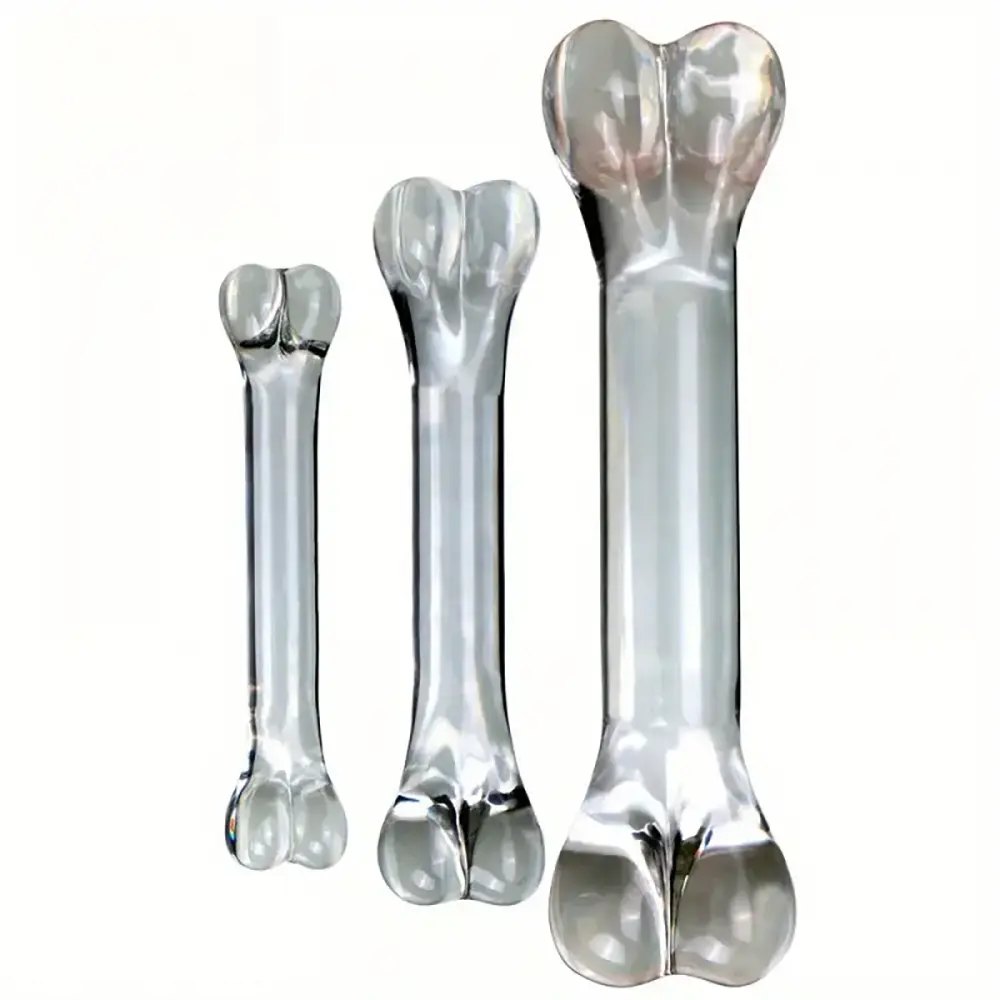 Clear glass double-ended plug, photo 2