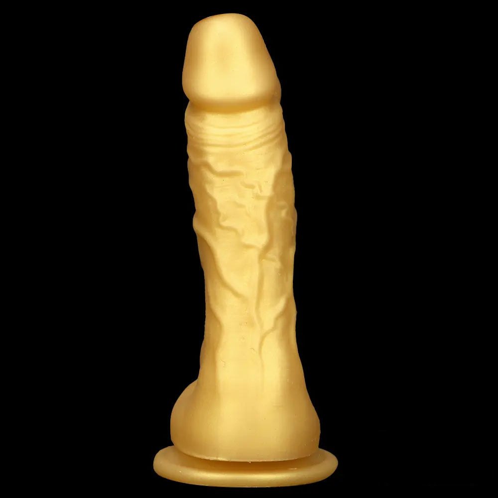 Gold double-ended suction cup dildo, photo 9