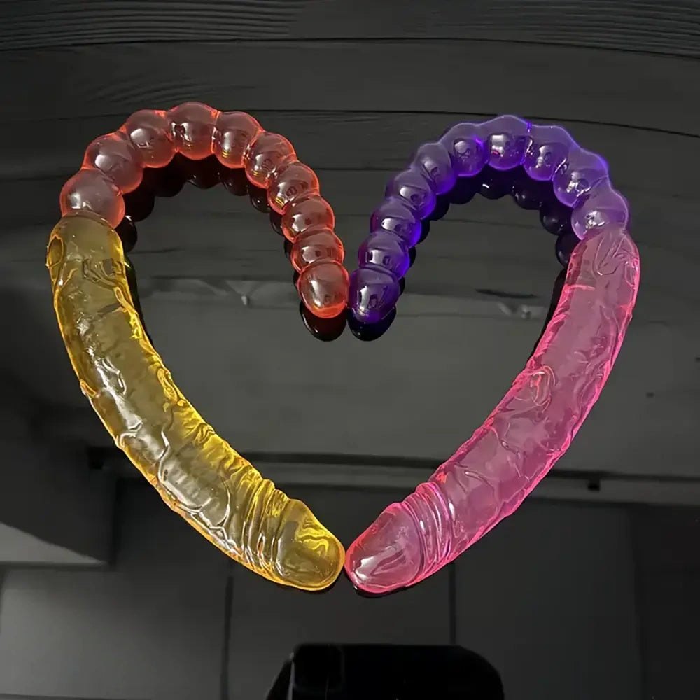 Double-ended jelly dildo, photo 1