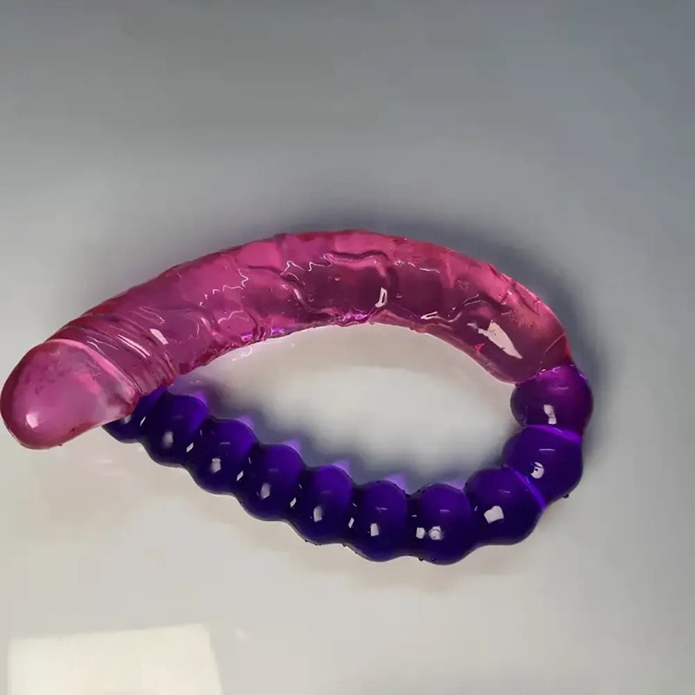 Double-ended jelly dildo, photo 4