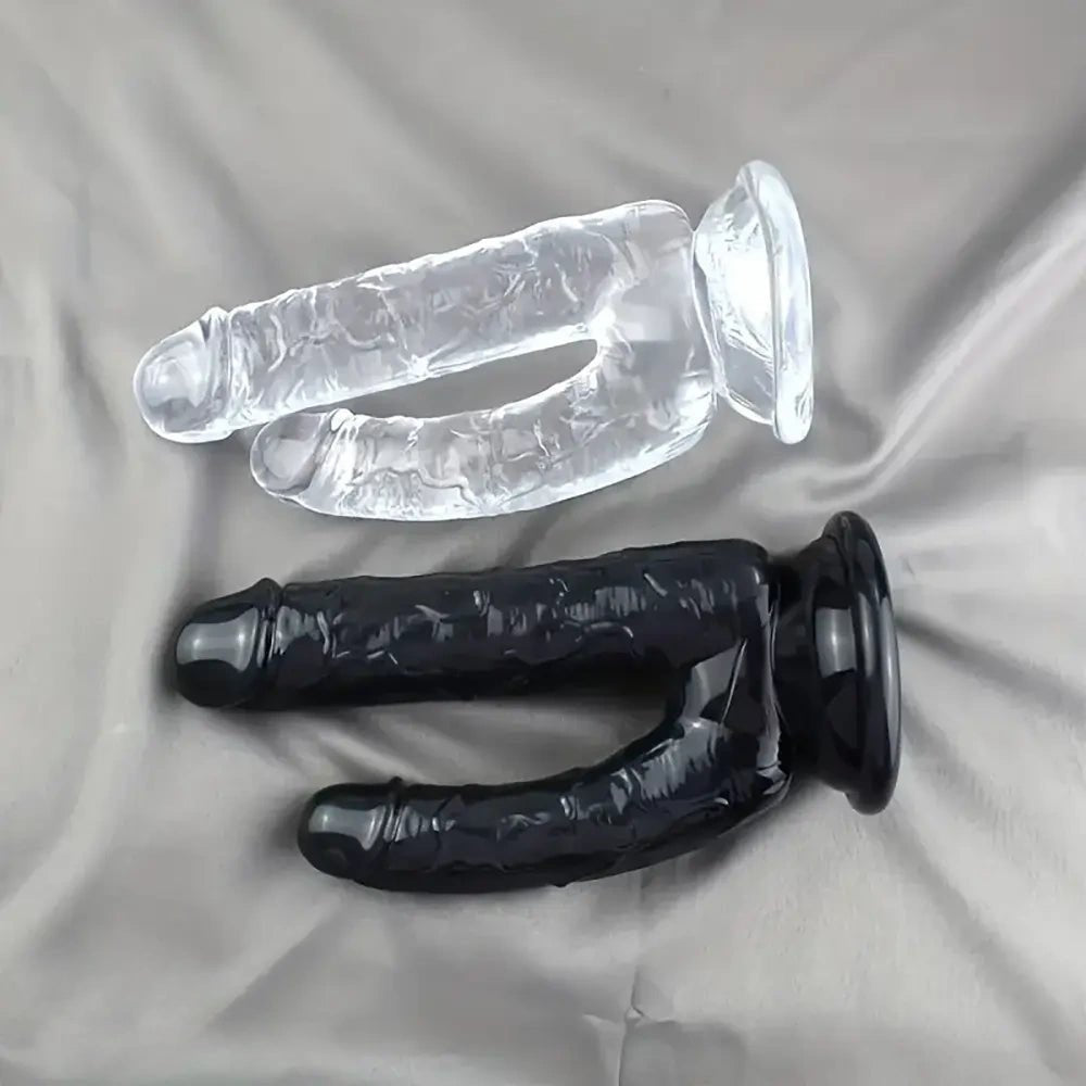 Double-ended realistic pvc dildo, photo 2