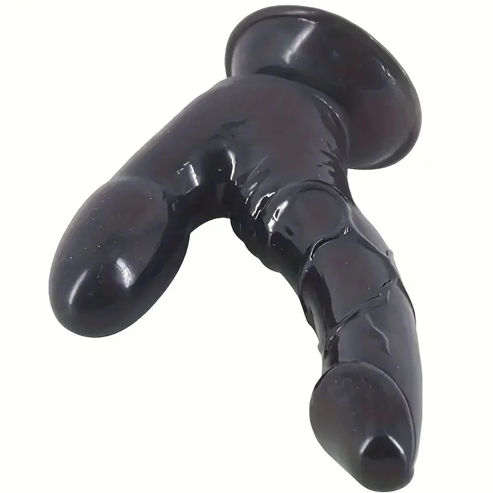Double-ended realistic pvc dildo with suction cup base, photo 6