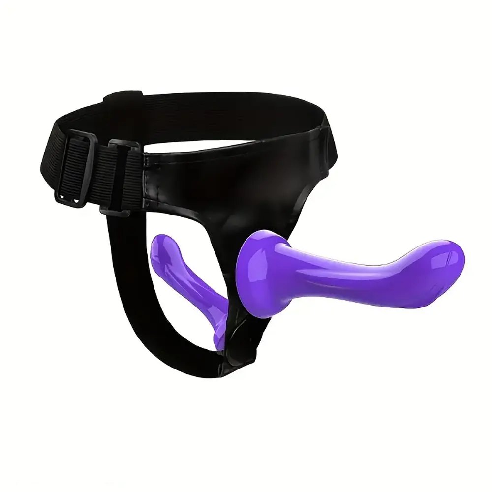 Strap-on harness with double-ended dildo, photo 2