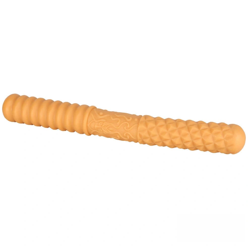 Ribbed double ended textured dildo, photo 3