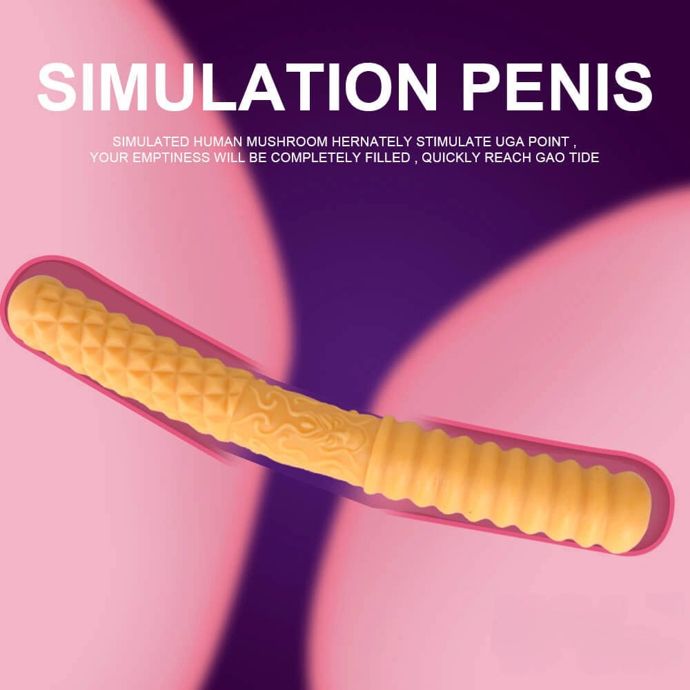 Ribbed double ended textured dildo, photo 4