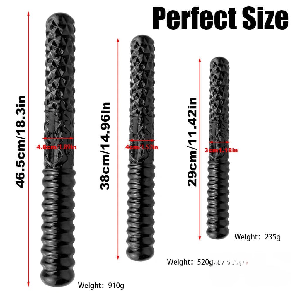 Ribbed double ended textured dildo, photo 5