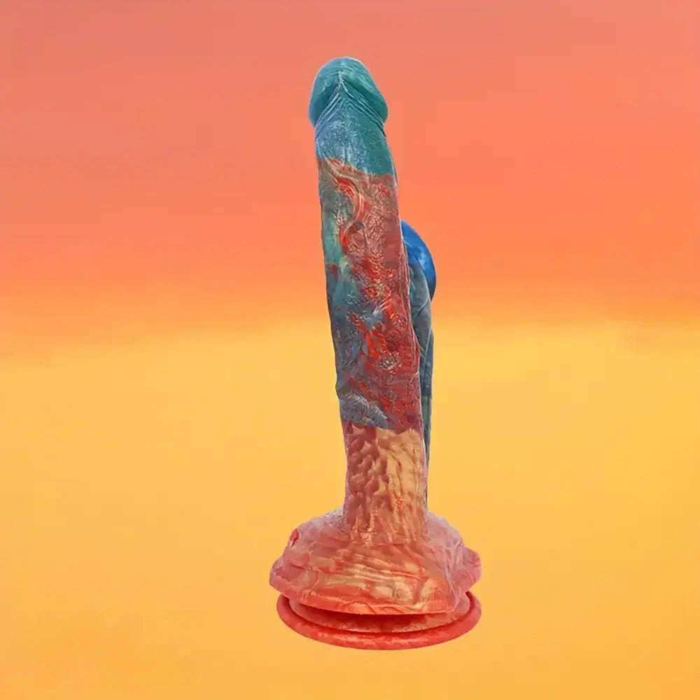 Textured silicone double-headed dildo, photo 11