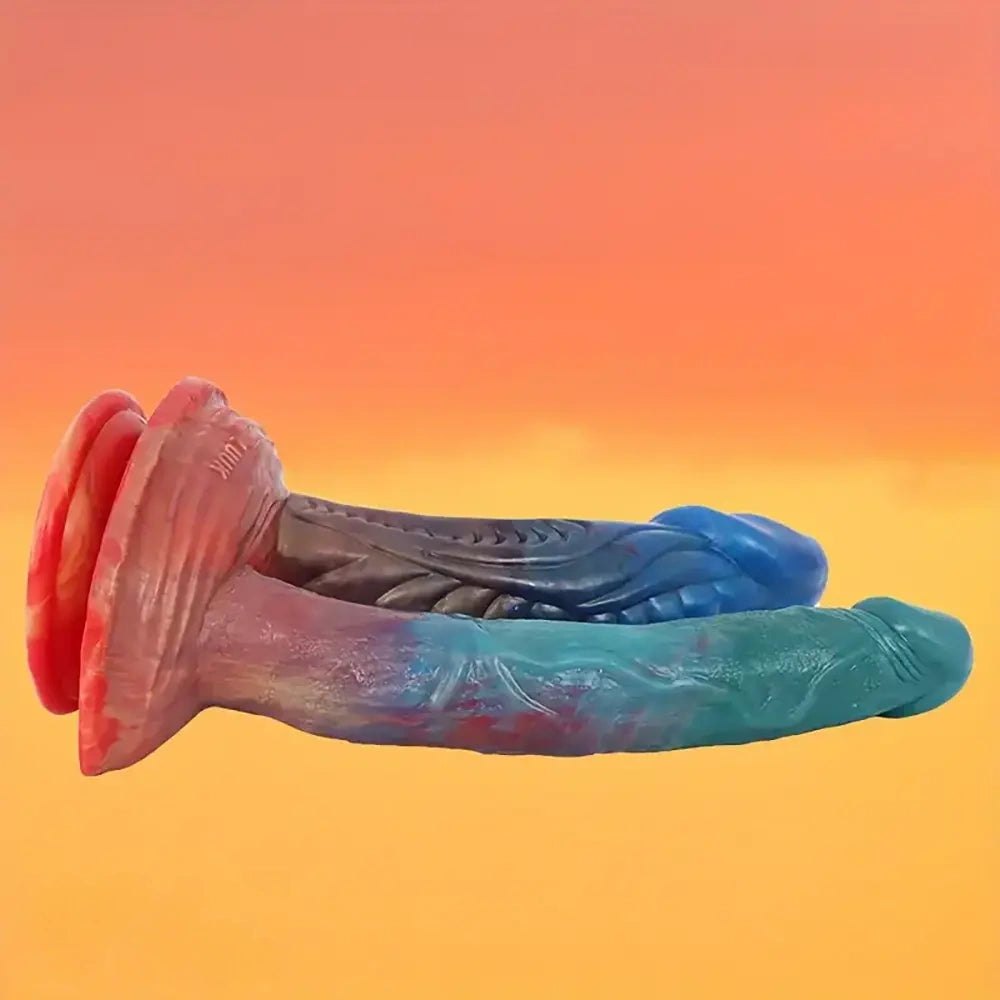 Textured silicone double-headed dildo, photo 3