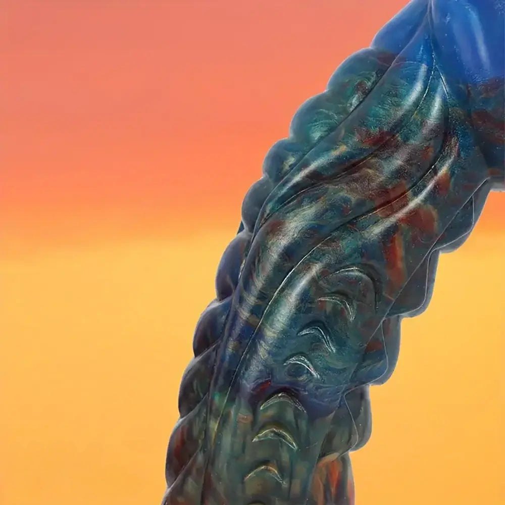 Textured silicone double-headed dildo, photo 7