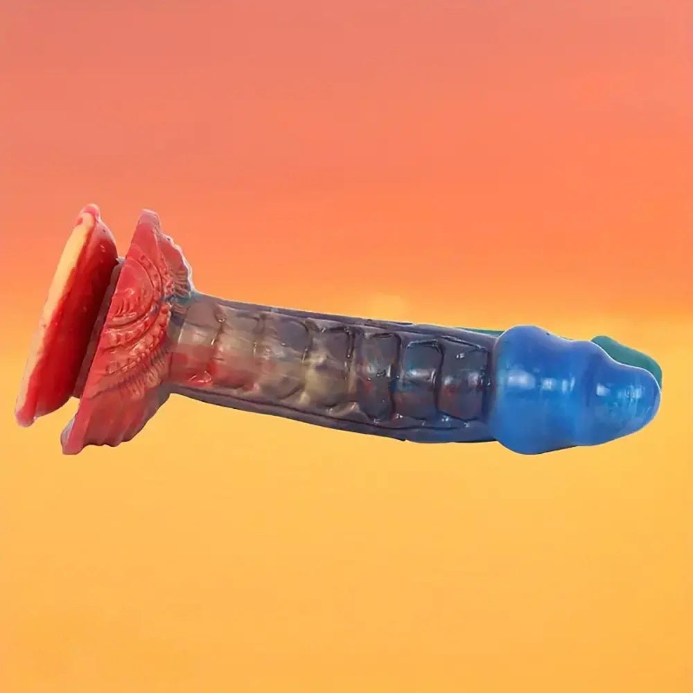 Textured silicone double-headed dildo, photo 8