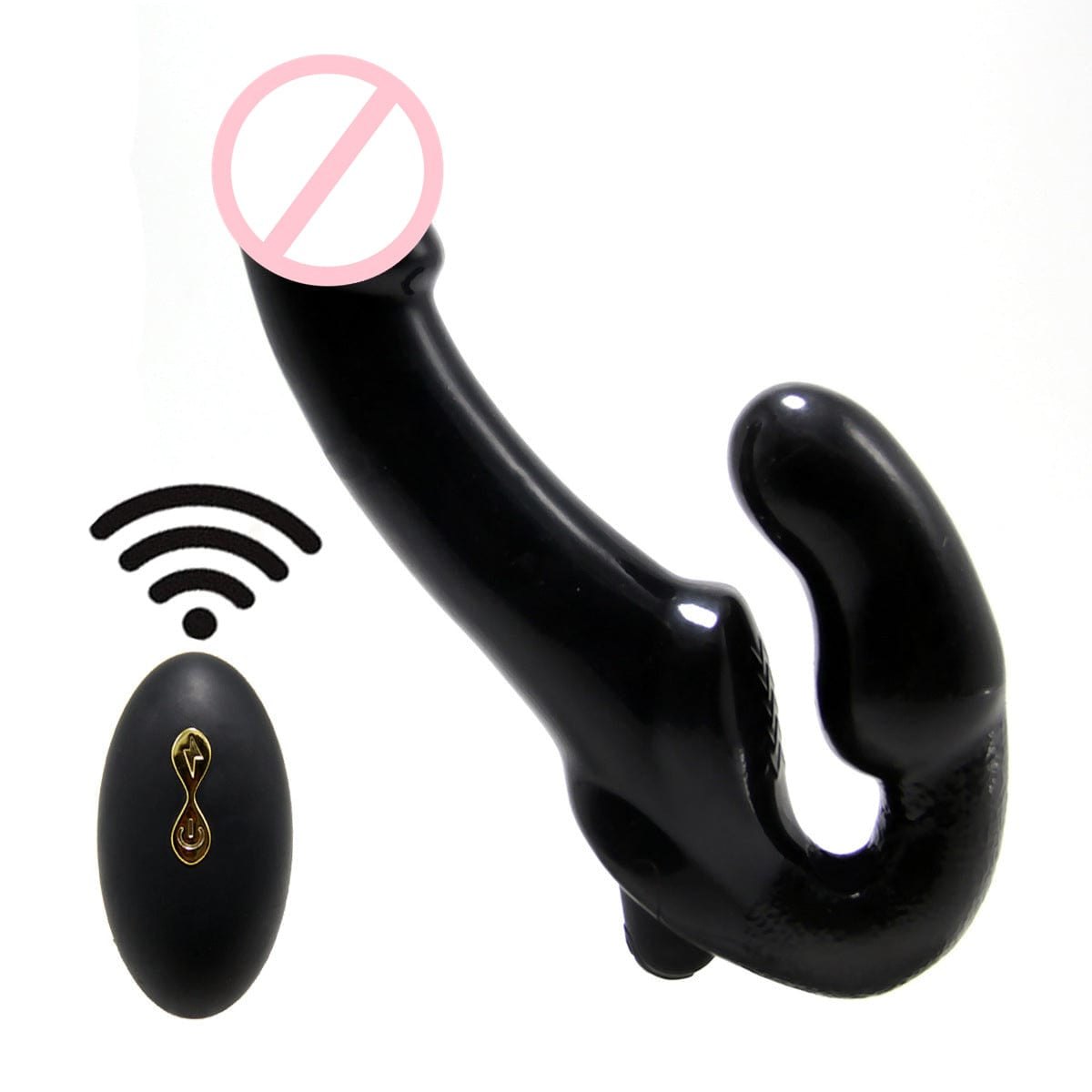 Remote Control 10 Frequency Black (aluminum Foil Bag Packaging) black double-ended wearable vibrator
