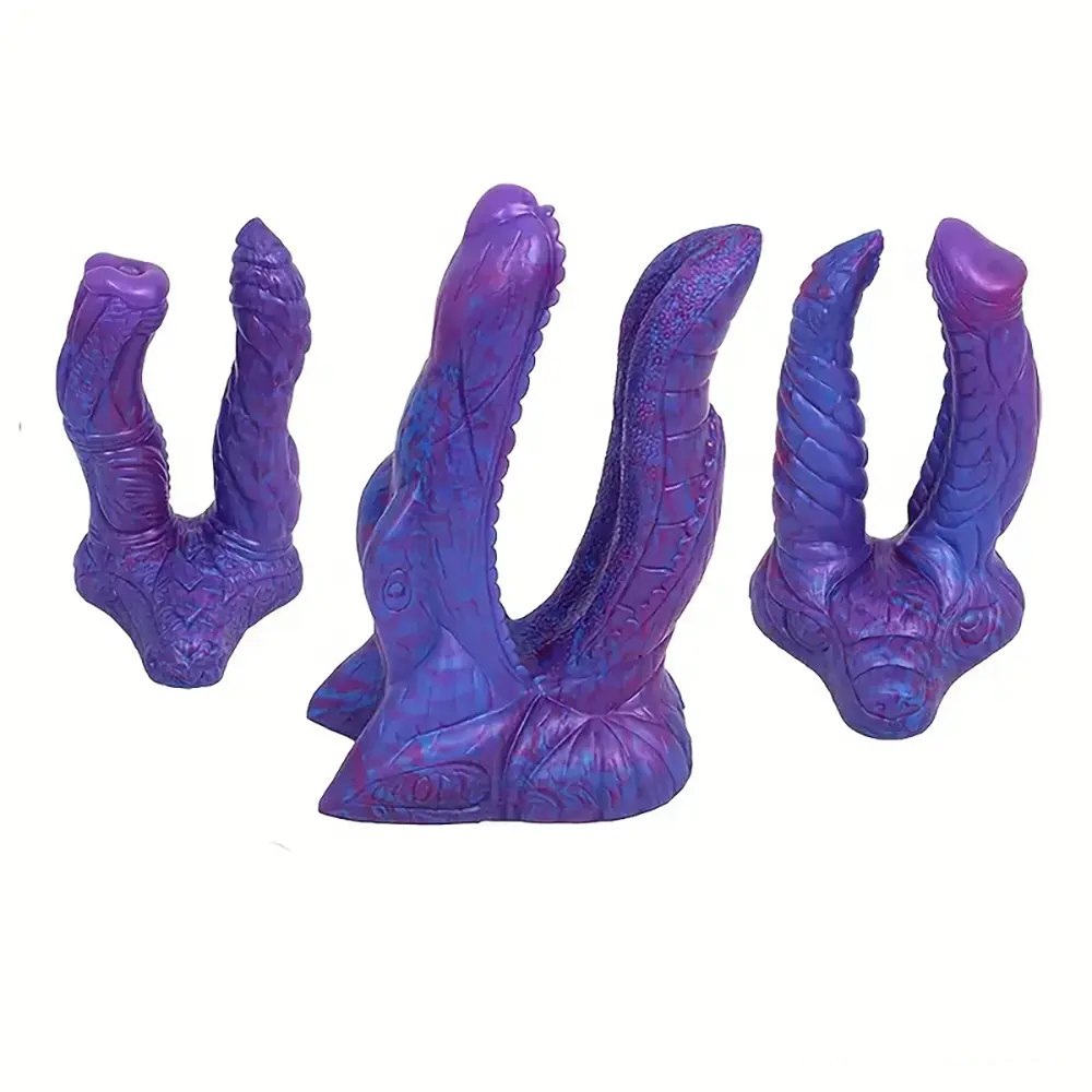 Double-headed fantasy dildo with rotating joint, photo 1