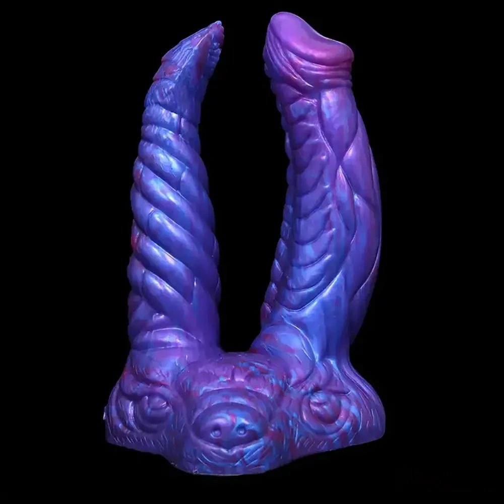 Double-headed fantasy dildo with rotating joint, photo 2