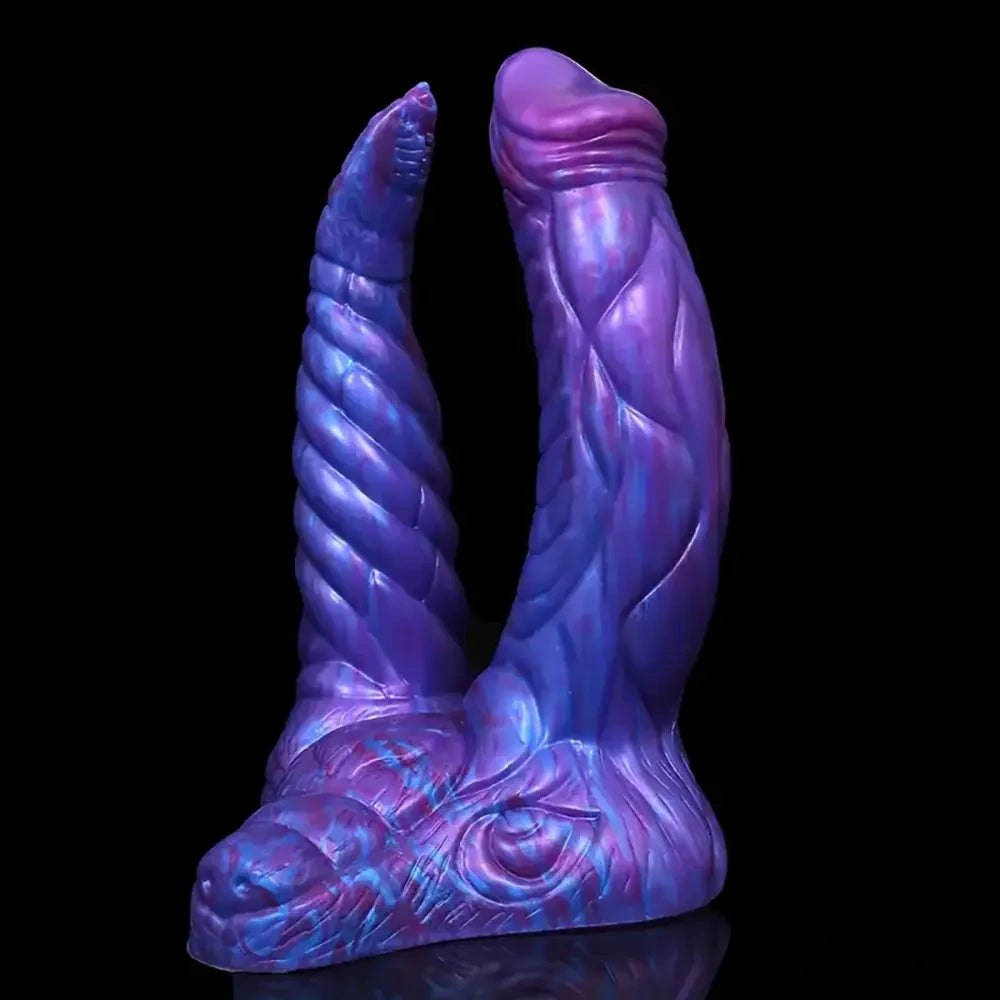 Double-headed fantasy dildo with rotating joint, photo 3