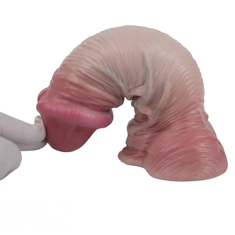 Flesh double layer big anal suction cup dildo, photo 12