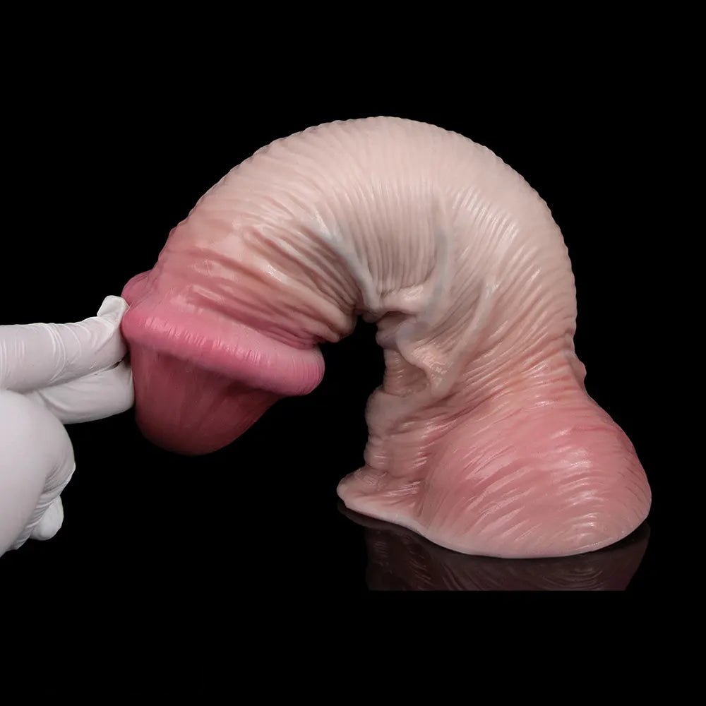 Flesh double layer big anal suction cup dildo, photo 15