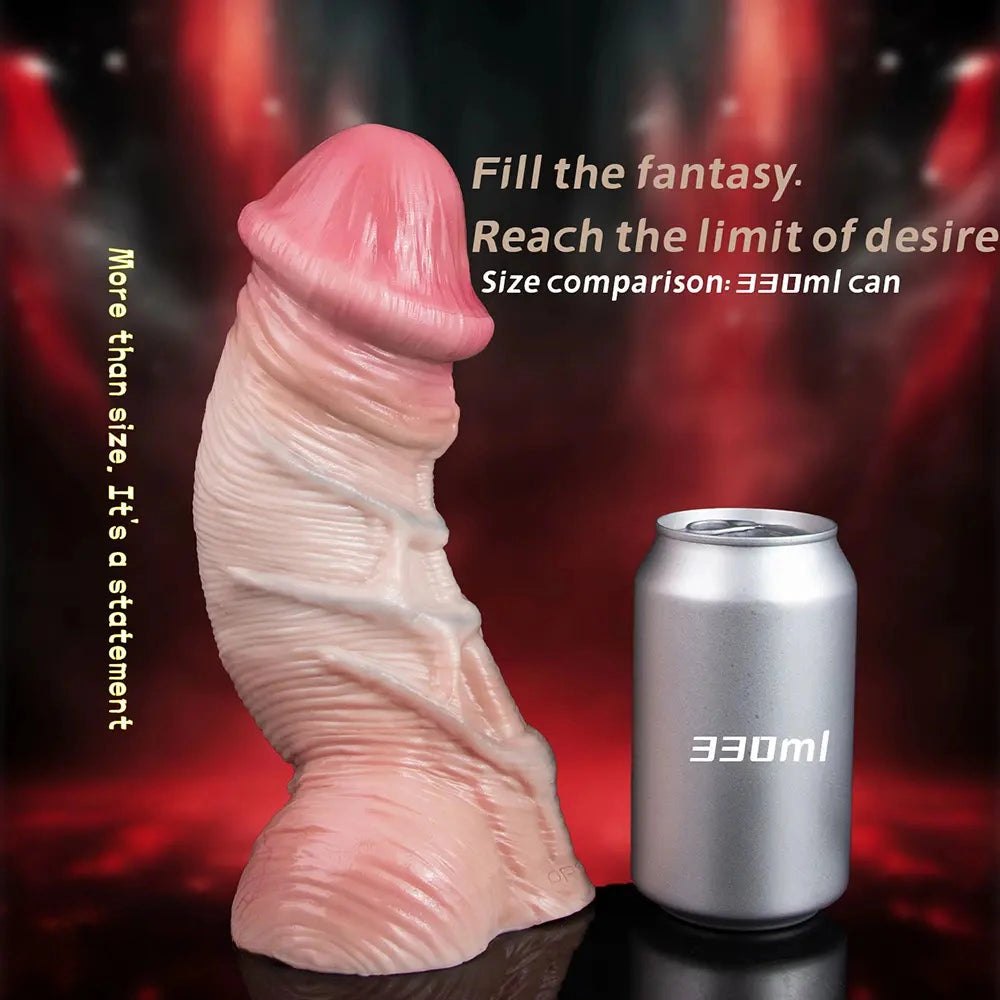 Flesh double layer big anal suction cup dildo, photo 6