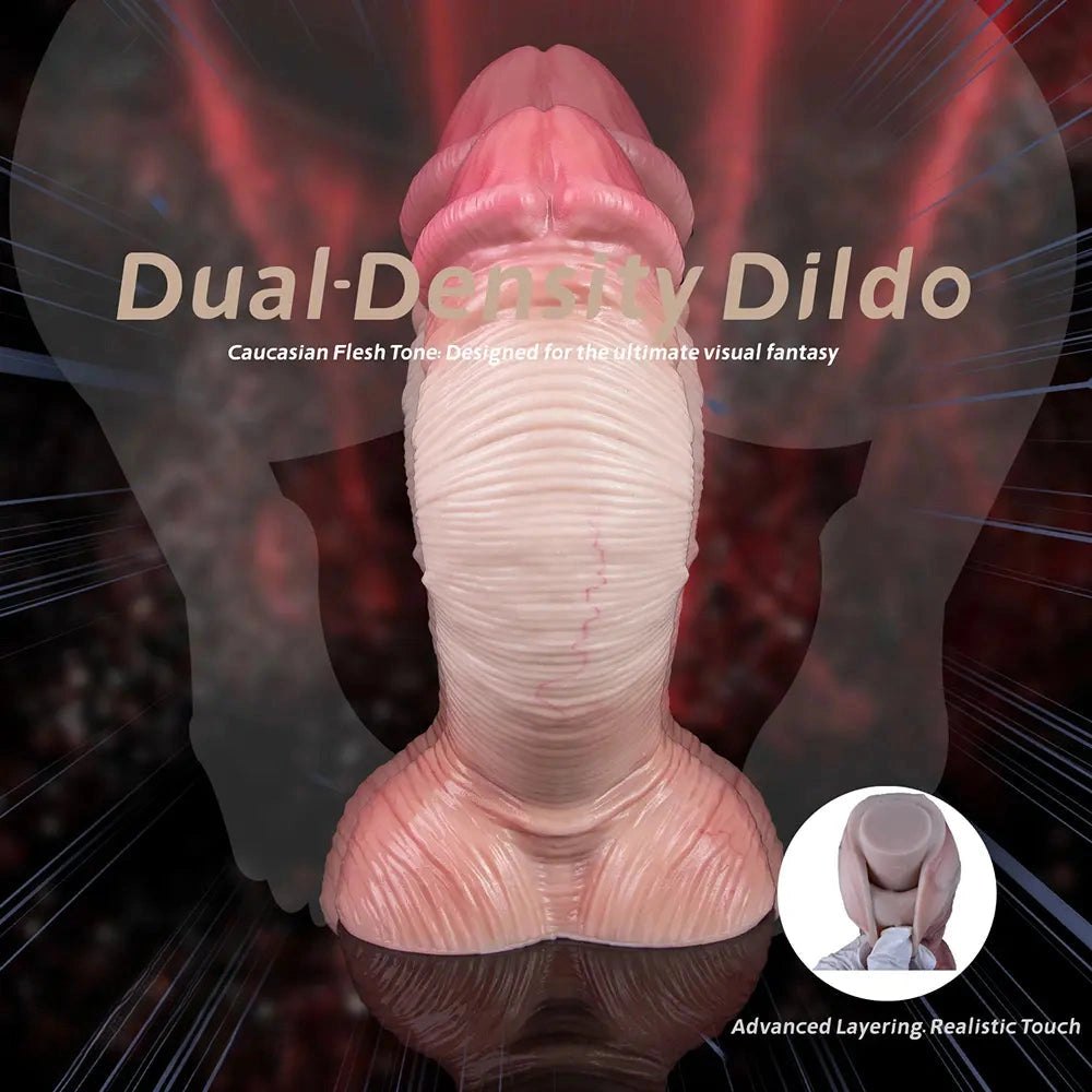 Flesh double layer big anal suction cup dildo, photo 8