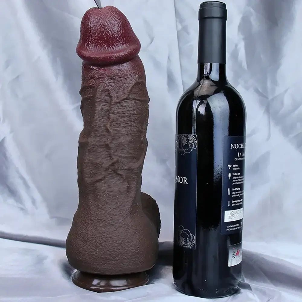 Coffee double layer big dildo, photo 1