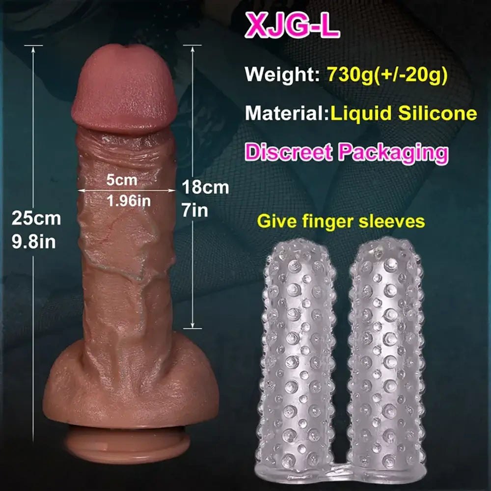 Flesh-tone double layer realistic dildo, photo 7