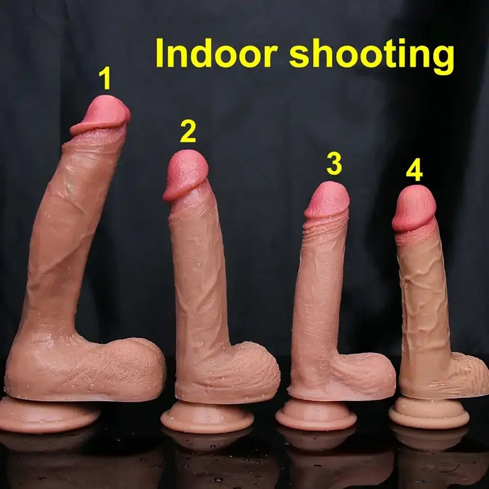 Flesh-tone double layer anal dildo, photo 1