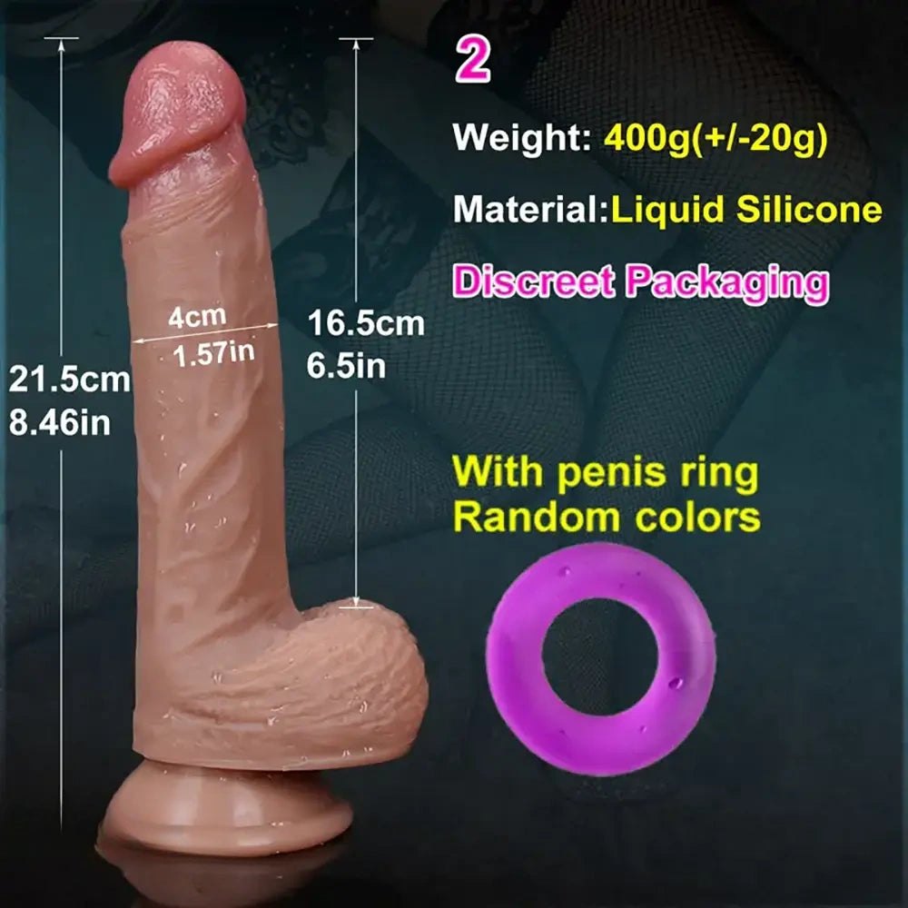 Flesh-tone double layer anal dildo, photo 5
