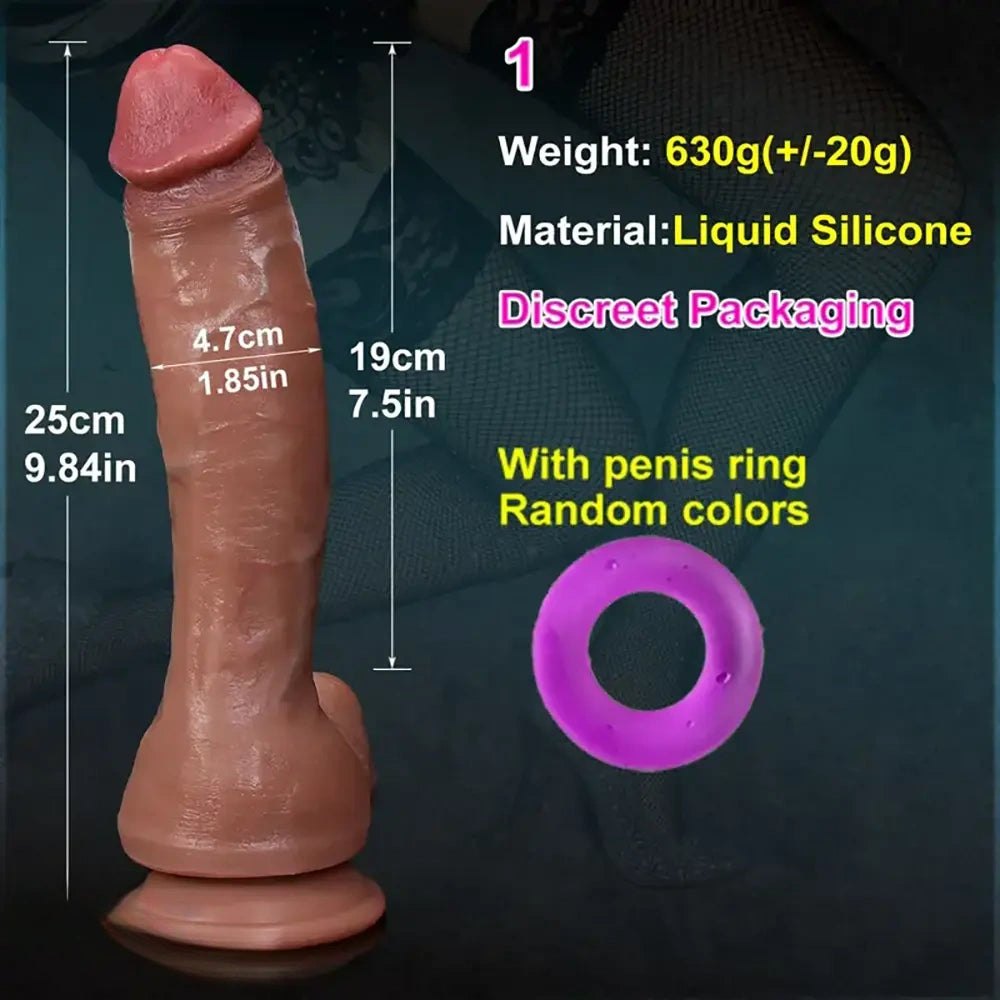 Flesh-tone double layer anal dildo, photo 7