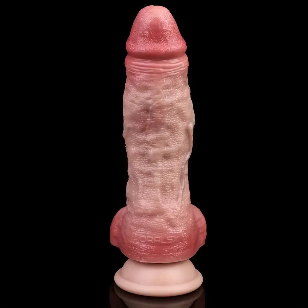 Flesh tone double layer realistic dildo, photo 3