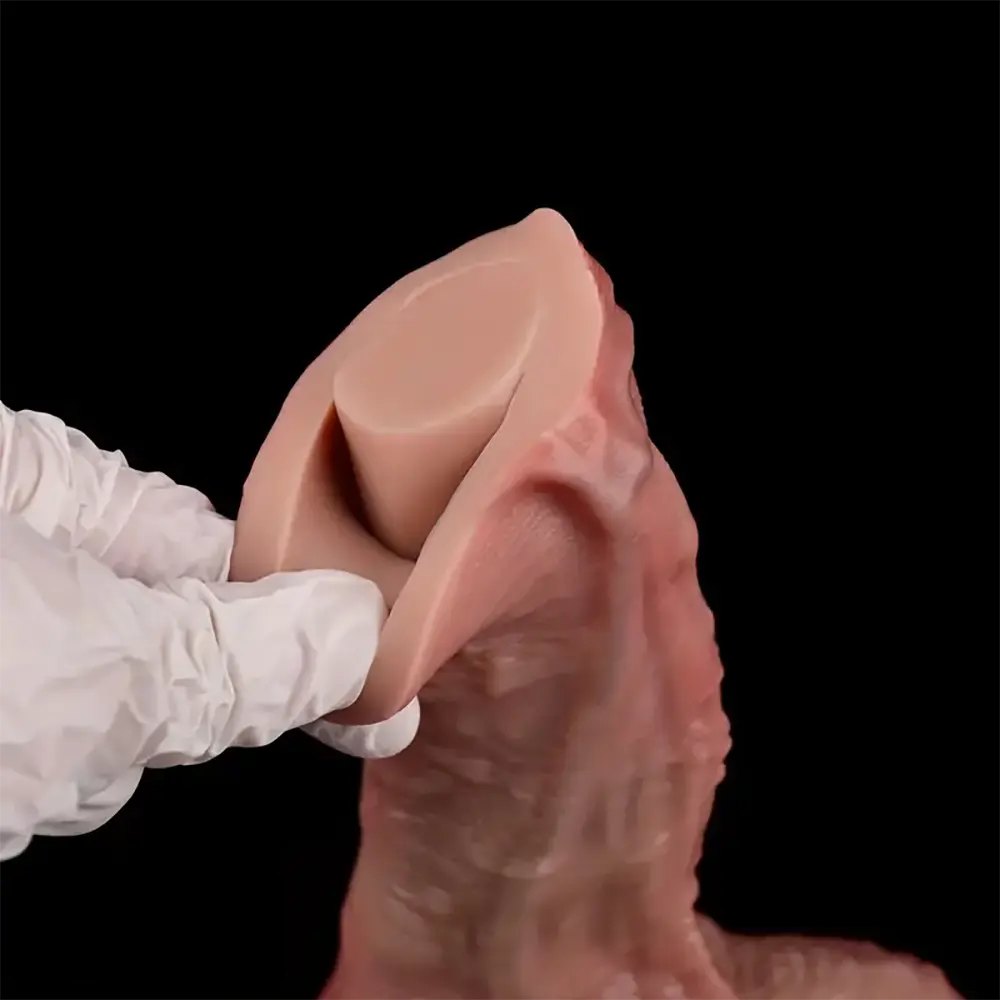 Flesh double-layer realistic dildo, photo 11