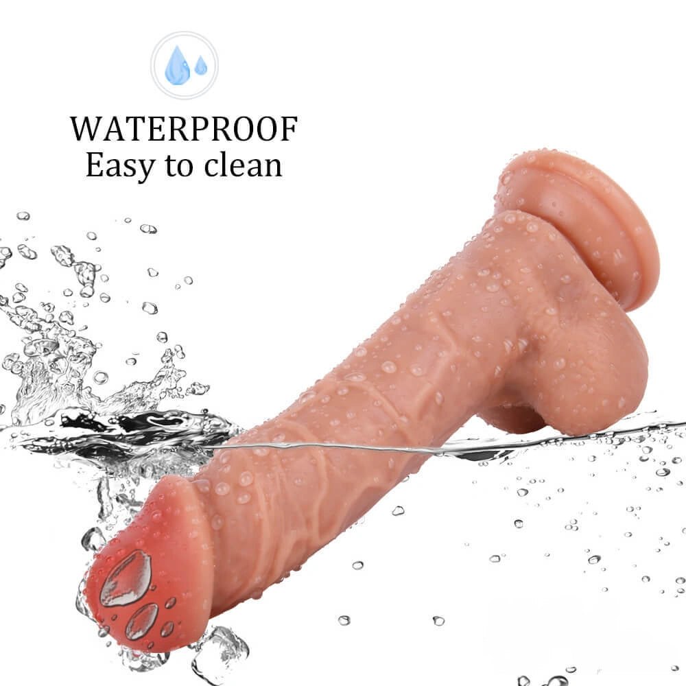 Flesh tone double layer realistic dildo, photo 6