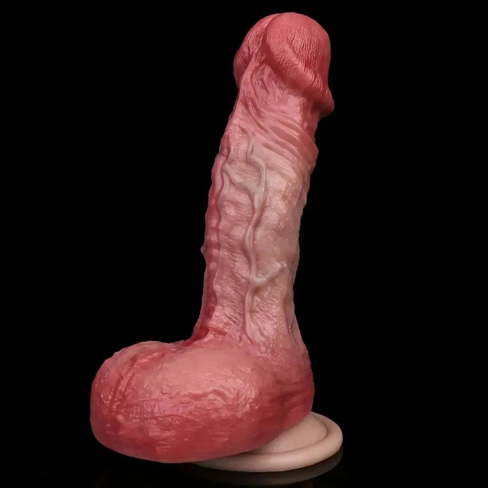 Flesh tone double layer realistic dildo, photo 16
