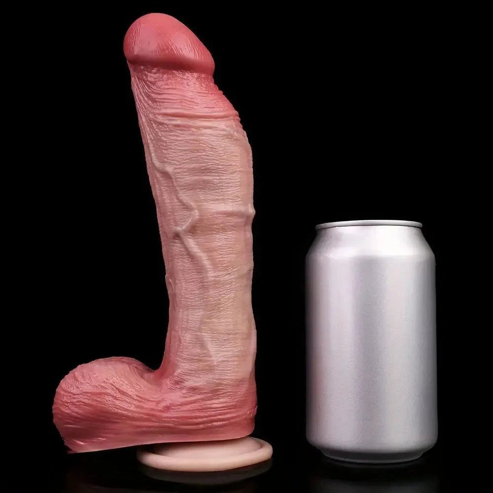 Flesh tone double layer realistic dildo, photo 7