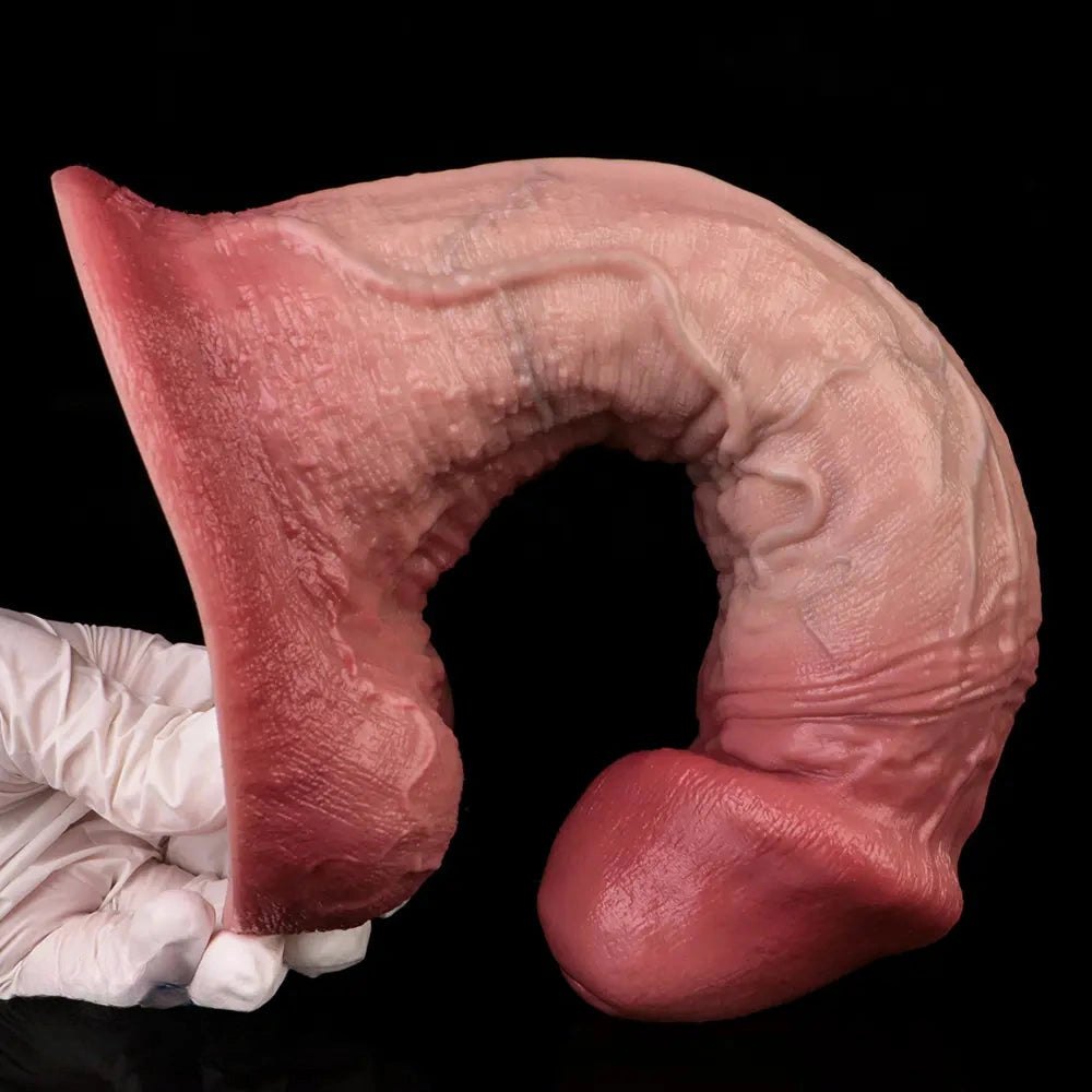 Flesh double-layer realistic suction cup dildo, photo 12