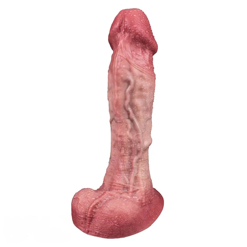 Flesh double-layer realistic suction cup dildo, photo 7