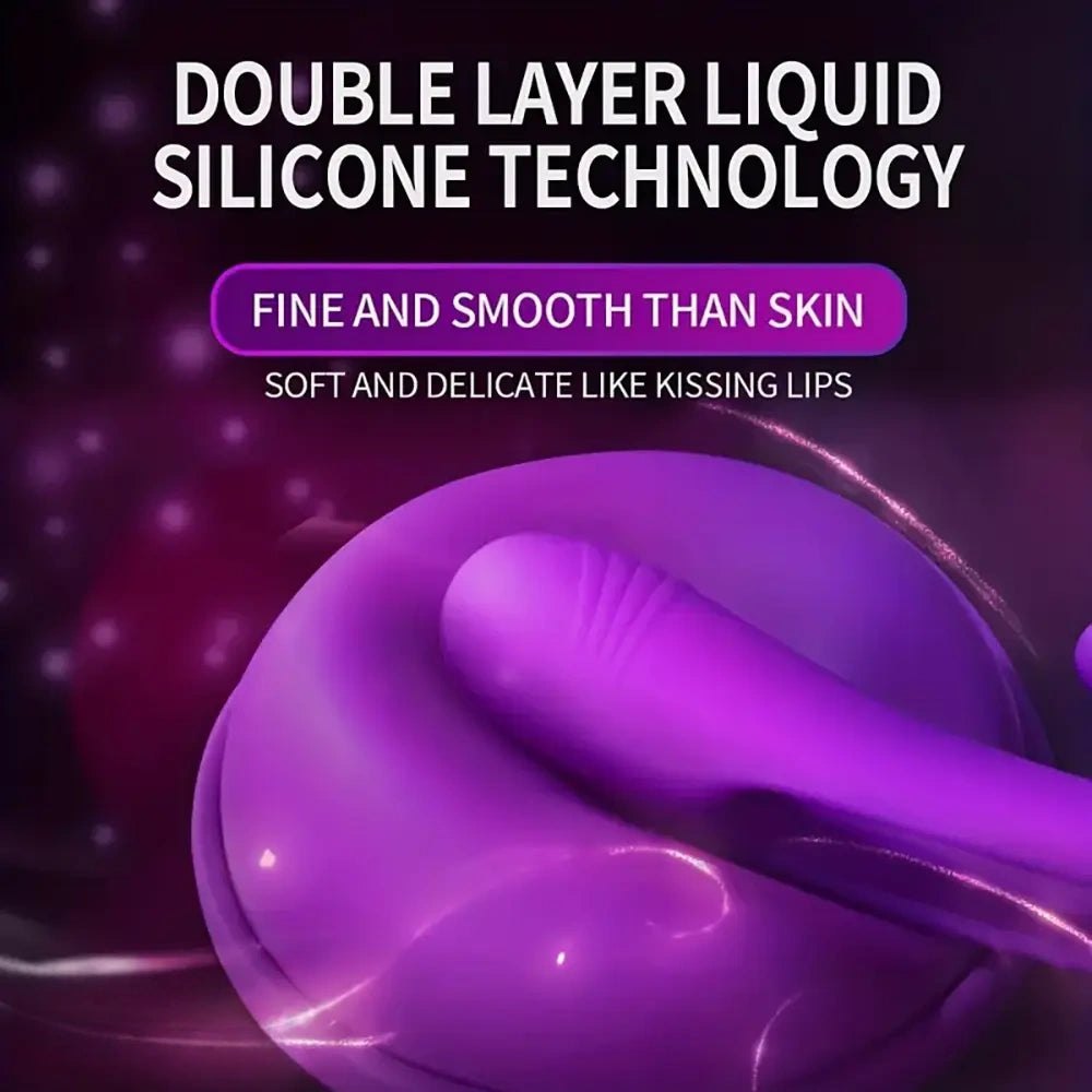 Purple double layer silicone dildo, photo 6