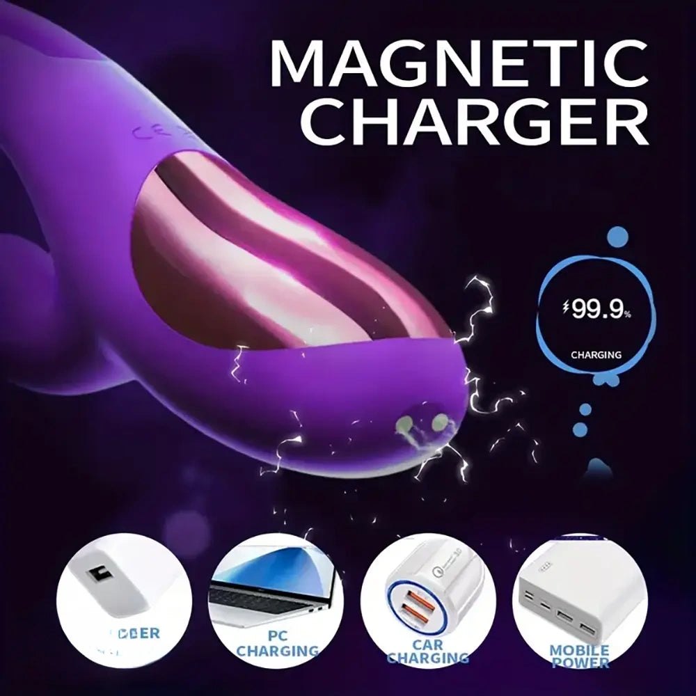 Purple double layer silicone dildo, photo 7