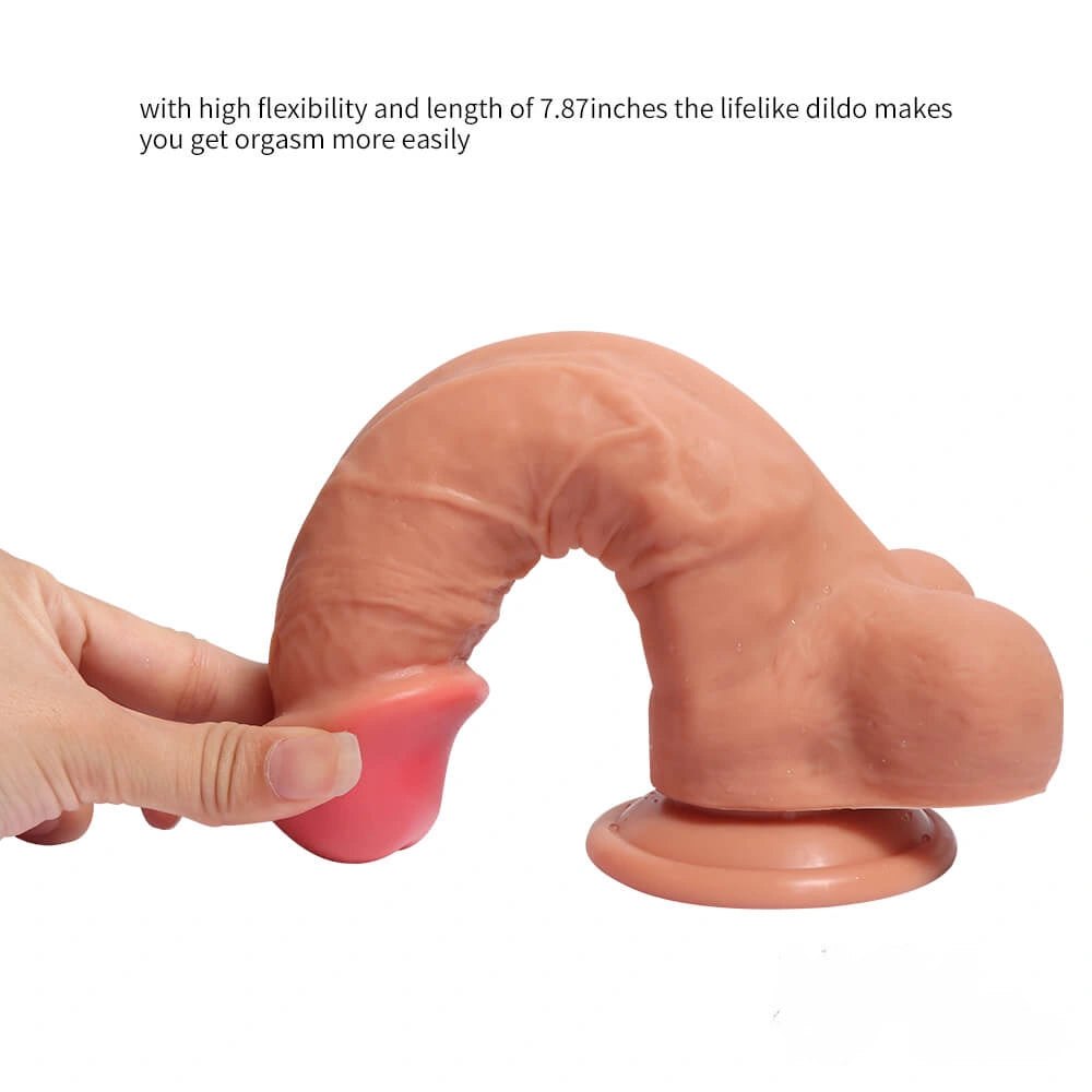 Flesh silicone suction cup dildo, photo 3
