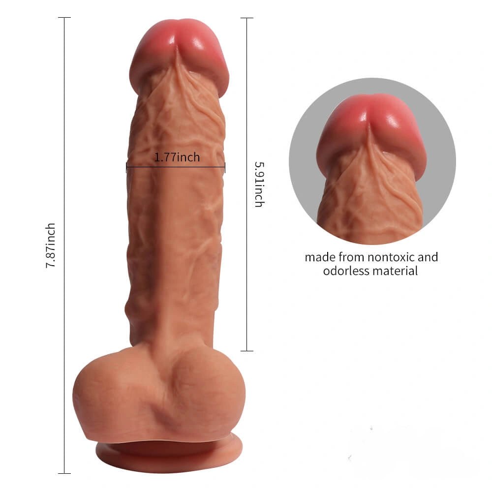 Flesh silicone suction cup dildo, photo 4