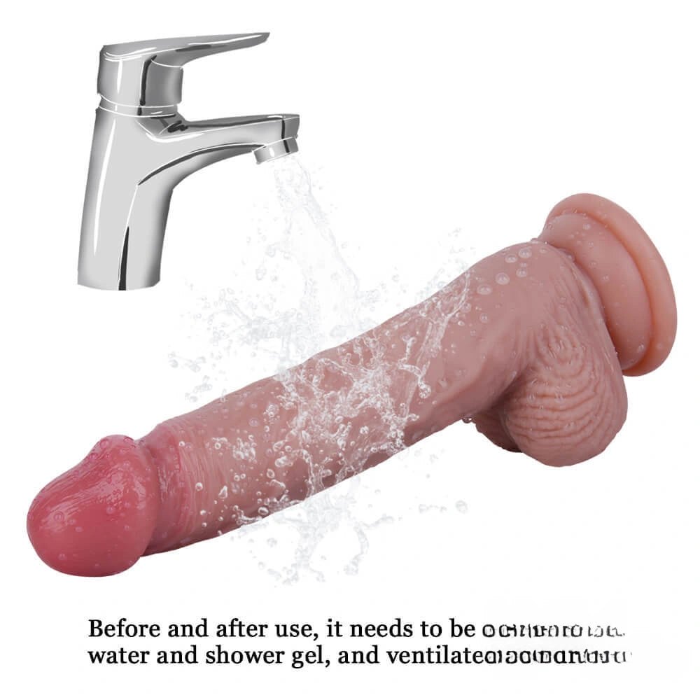 Double layer silicone suction cup dildo, photo 6