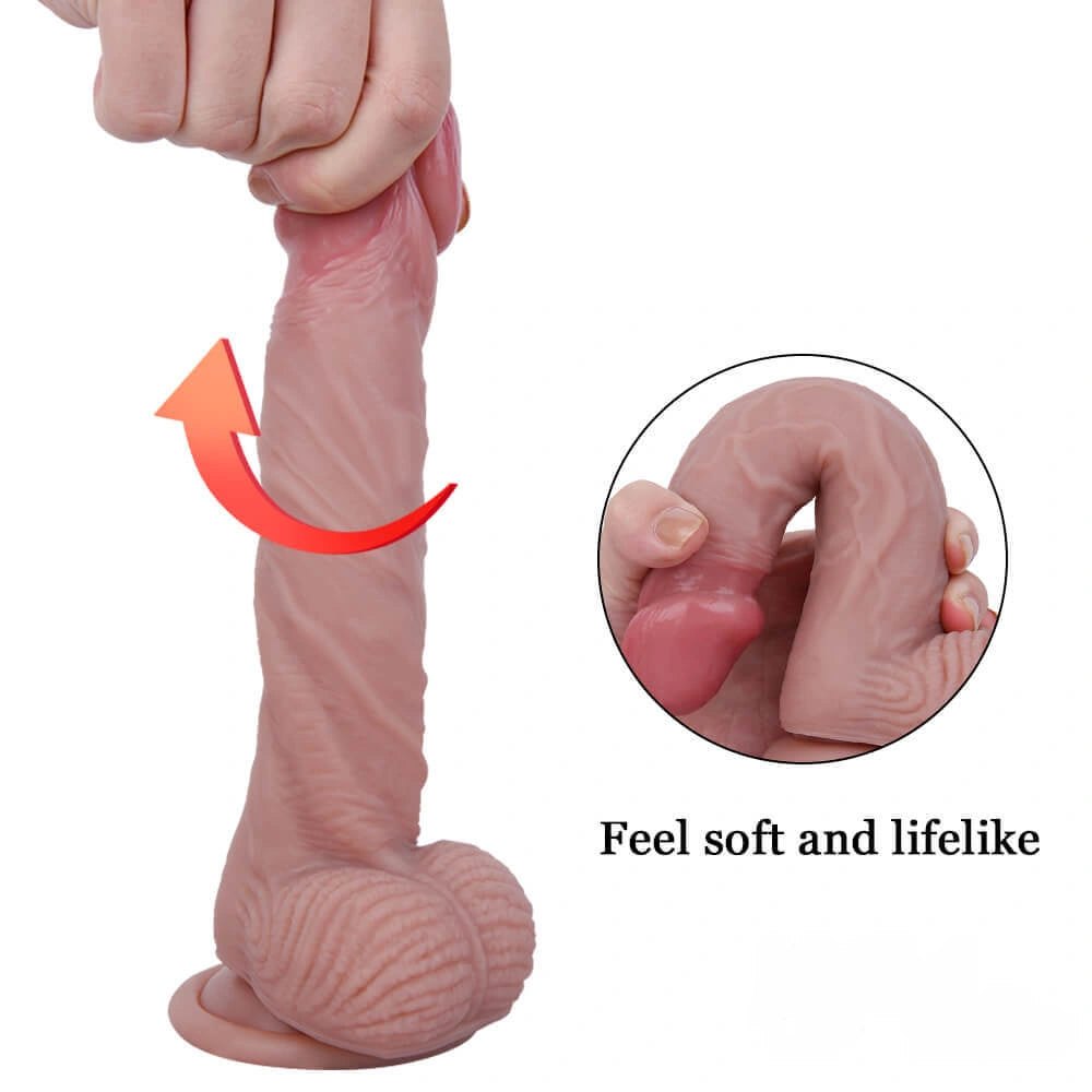 Double layer silicone suction cup dildo, photo 7