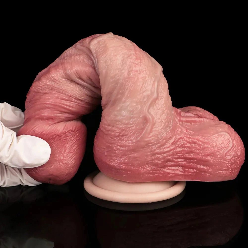 Flesh skin-like silicone dildo, photo 13