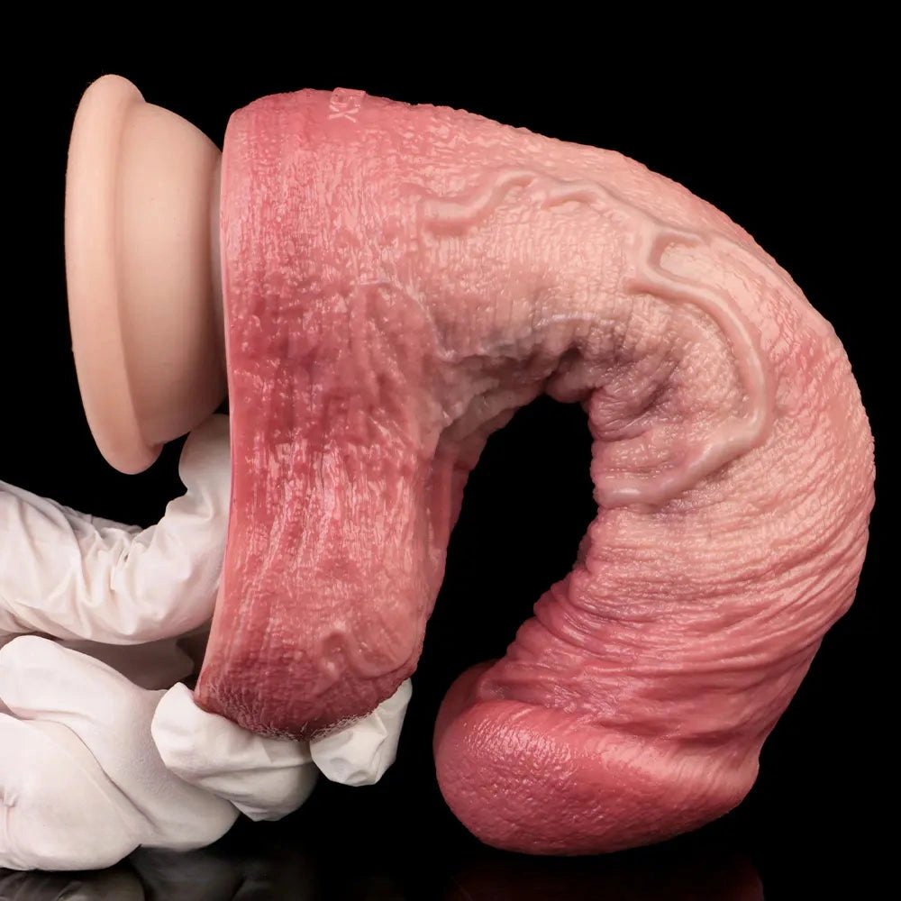Flesh skin-like silicone dildo, photo 14