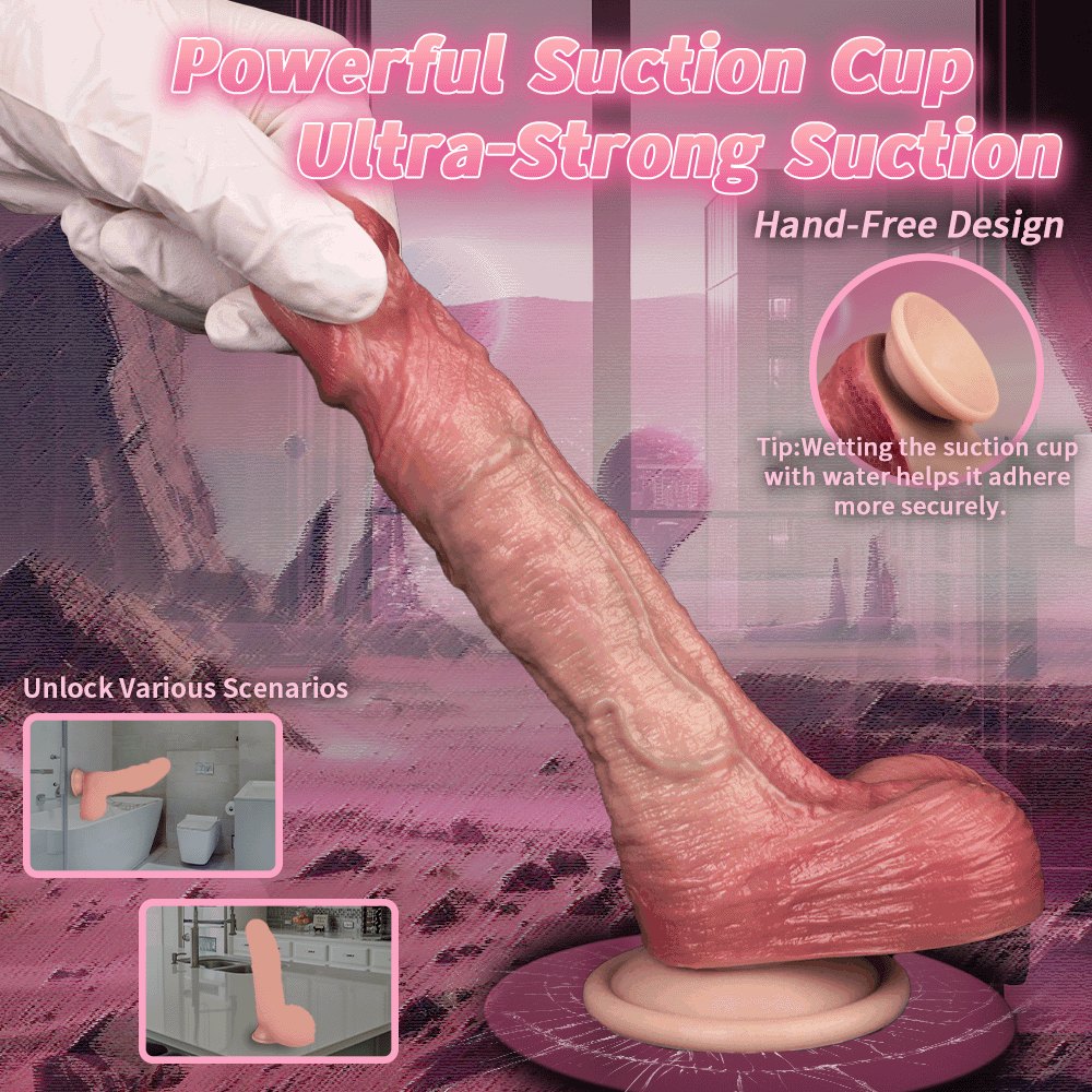 Flesh skin-like silicone dildo, photo 8